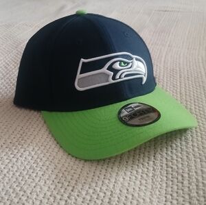 Seattle Seahawks "Youth"  Sports Cap - Two-Tone Navy / Neon Green